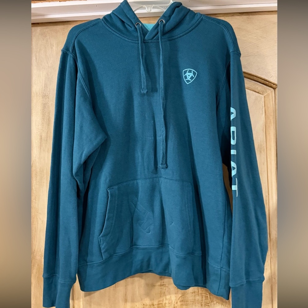 Ariat Deep Teal Pullover Hoodie NWOT